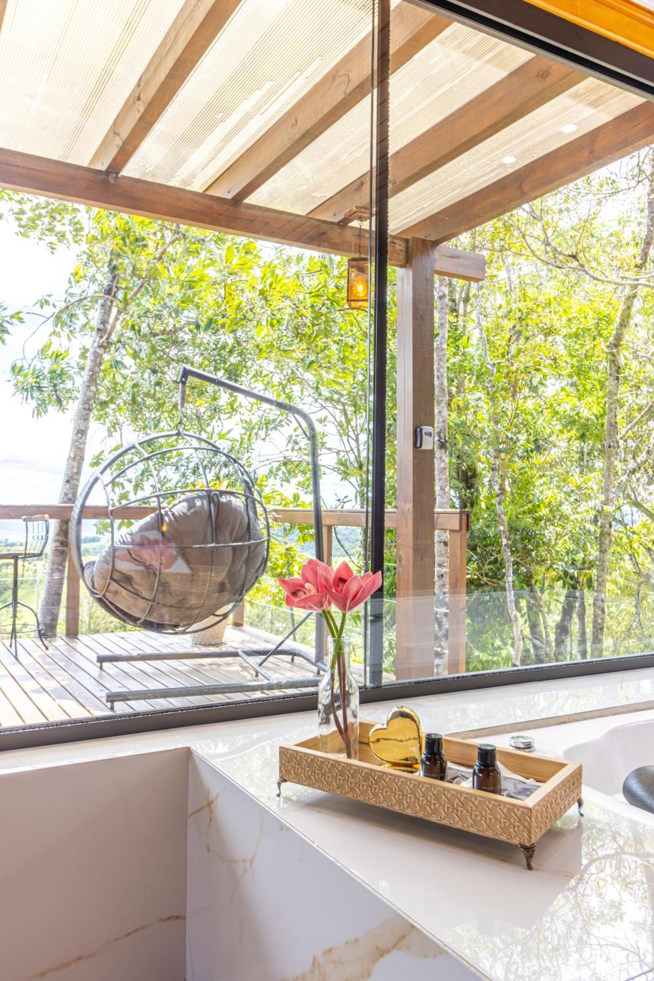 Cabana Romantica Na Serra Com Hidro, Lareira, Lagos E Trilhas Villa Bom Retiro  Ngoại thất bức ảnh